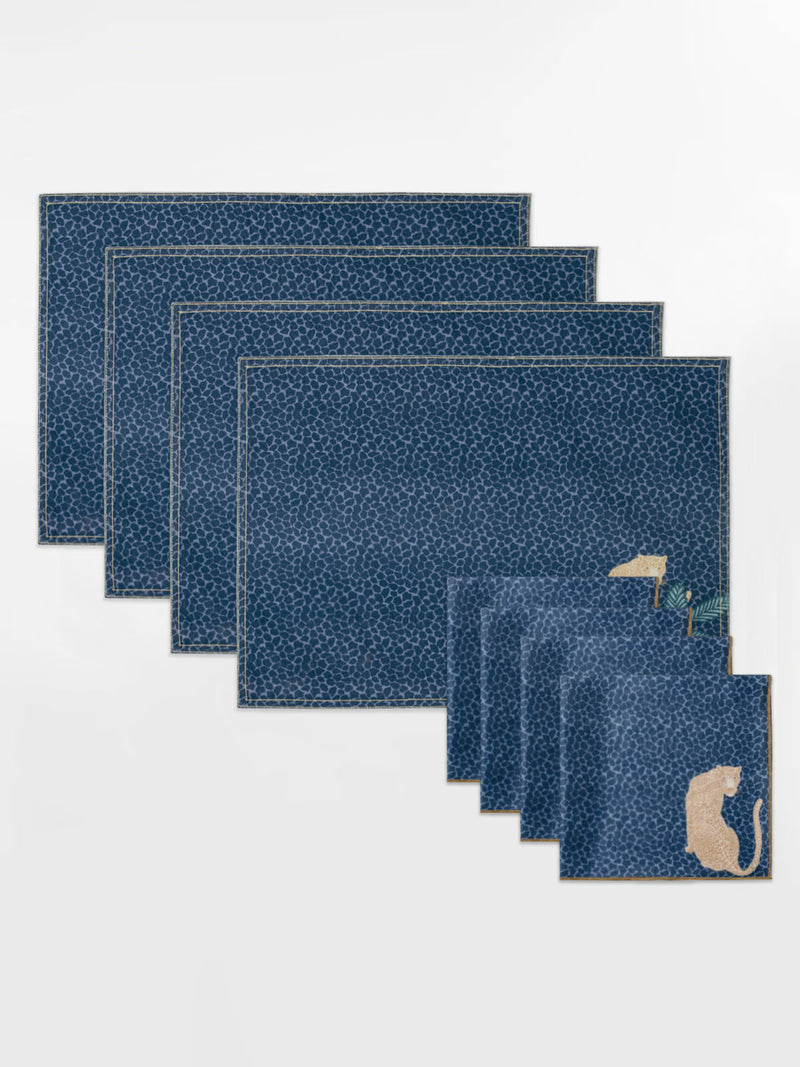 Leopard Prowl Table Mats and Napkins