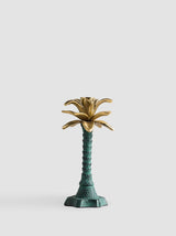 Coconut Palm Candle Holder- Green (M)