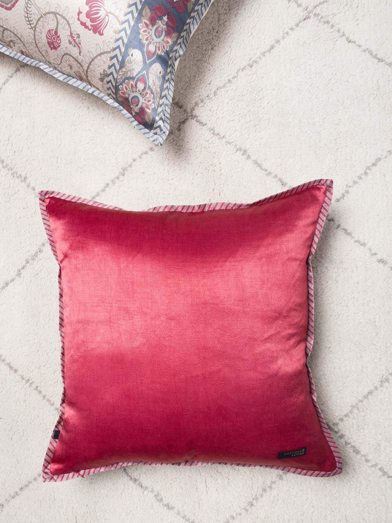 Kalamkari Cushion Cover (Red)