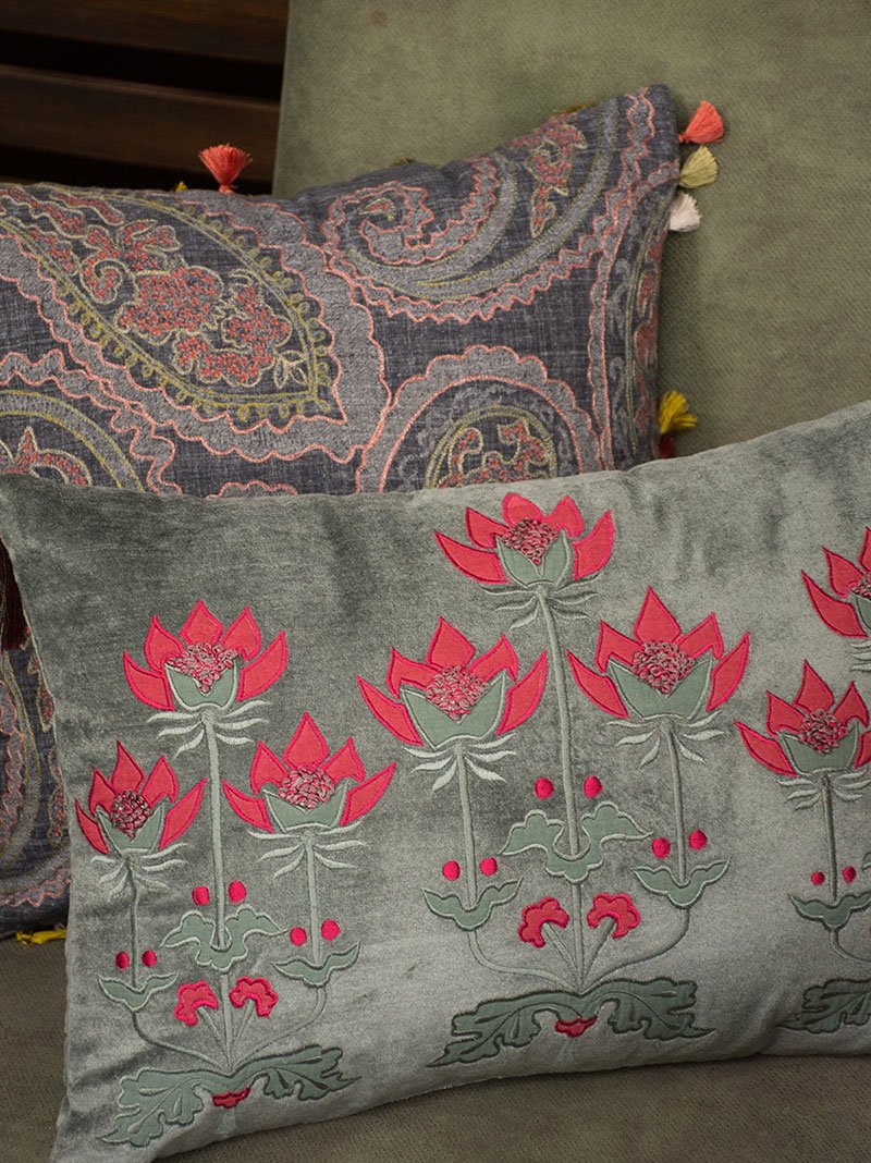 Lotus Woods Cushion Cover