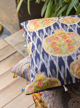 Pomegranate Orchard Cushion Cover (Blue)