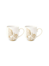 Royal White Gold Mugs- L (Set of 2)